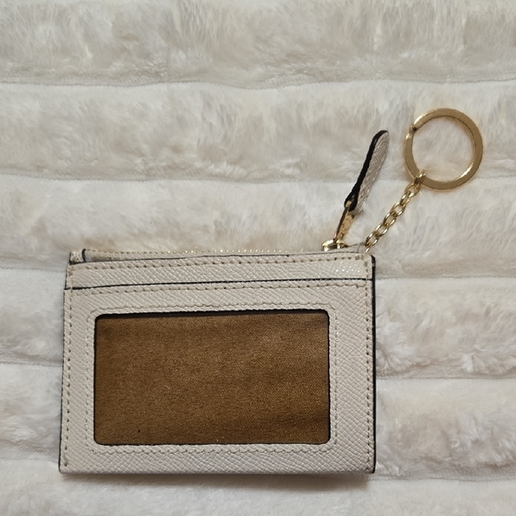 Coach Beige Card Holder with Gold Chain - Picture 2 of 9
